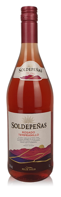 AKTIONSWEIN 5: Soldepeñas Rosado Tempranillo, trocken, sortenreines Weinpaket (6x1,0l)