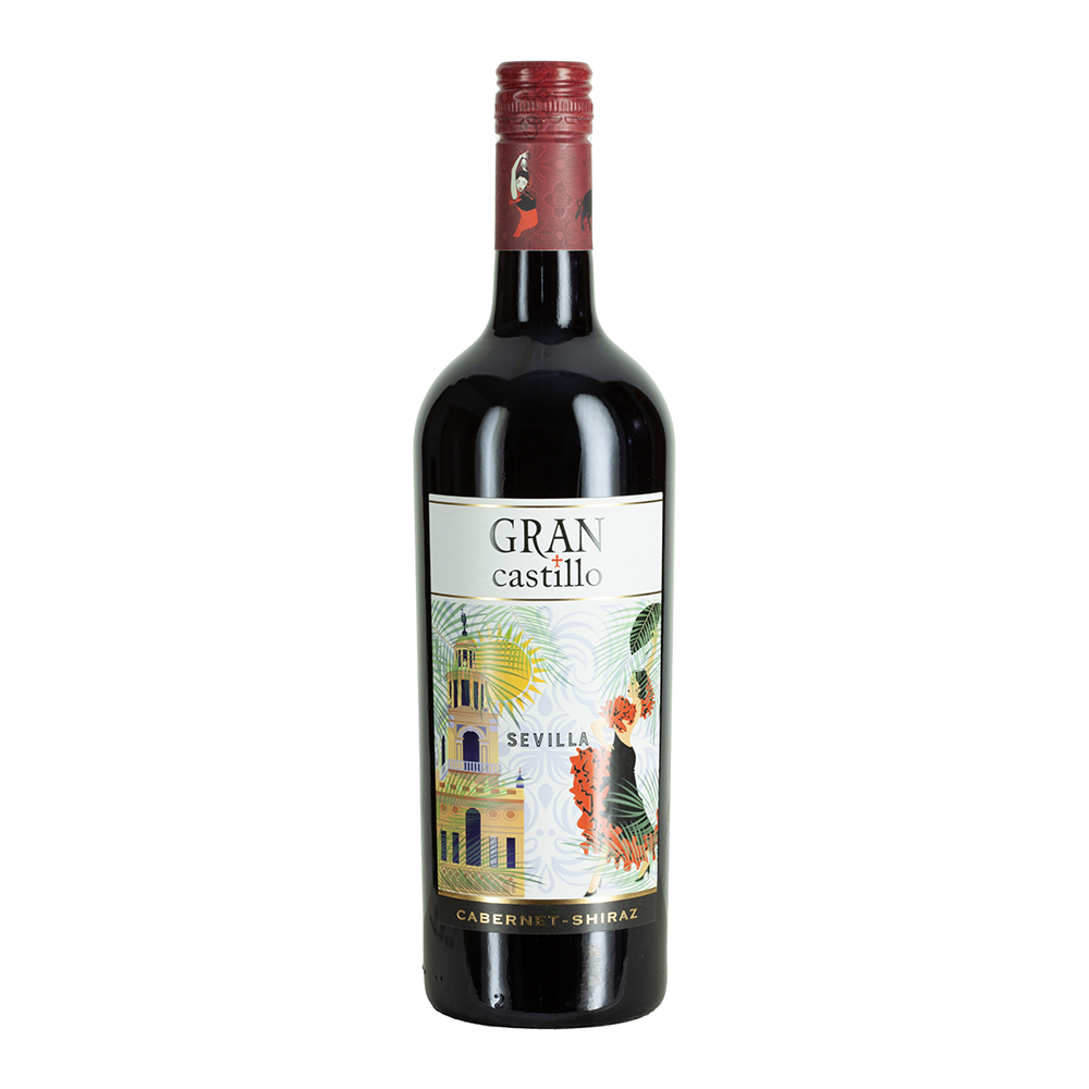 Gran Castillo Sevilla Cabernet Sauvignon Shiraz, lieblich, sortenreines Weinpaket (6x0,75l)