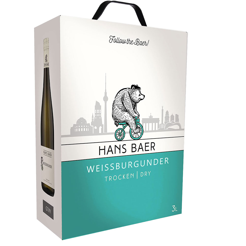 Hans Baer Weissburgunder, trocken, Bag-in-Box, 3,0l