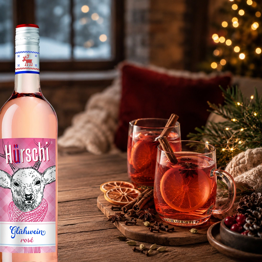 Hürschi Glühwein Rosé, 0,75l