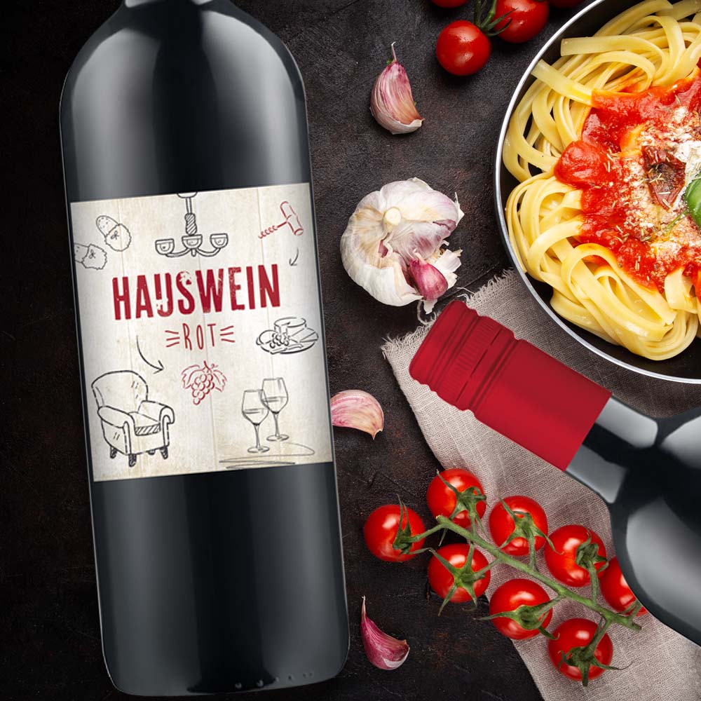 Hauswein Rot, halbtrocken, 1,0l