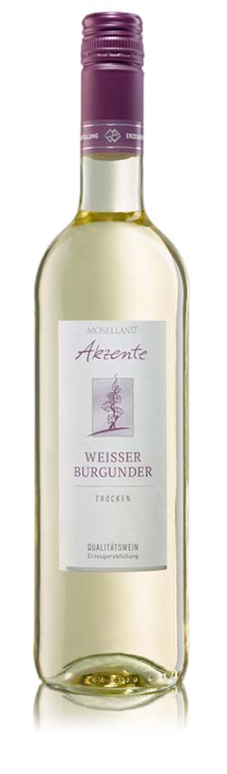 Moselland Akzente Weißer Burgunder, trocken, 2022, 0,75l