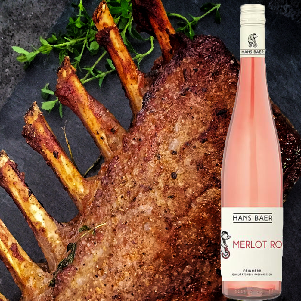 Hans Baer Merlot Rosé QbA, feinherb, 2023, 0,75l