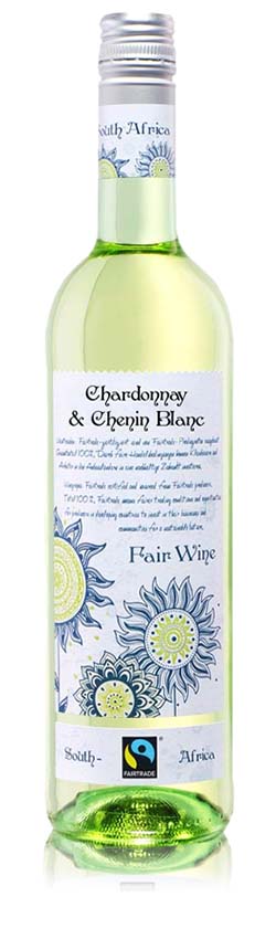 Fairtrade Chardonnay Chenin Blanc QbA, trocken, 2022, 0,75l