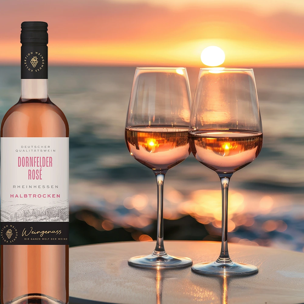 Wein-Genuss Dornfelder Rosé QbA, halbtrocken, 2025, 0,75l