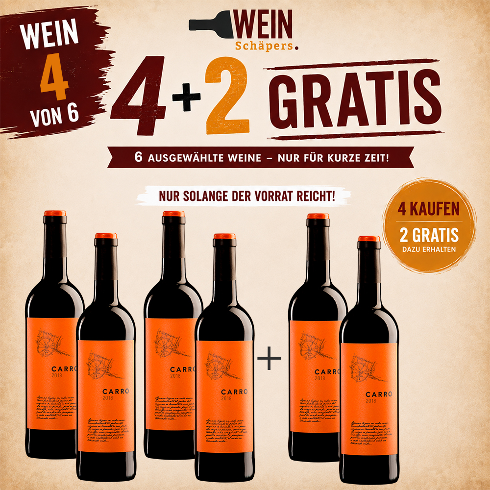 AKTIONSWEIN 4: Barahonda Carro DO, trocken, 2022, sortenreines Weinpaket (6x0,75l)