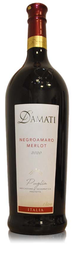 D'Amati Negroamaro Merlot Puglia, trocken, 2022, 1,0l