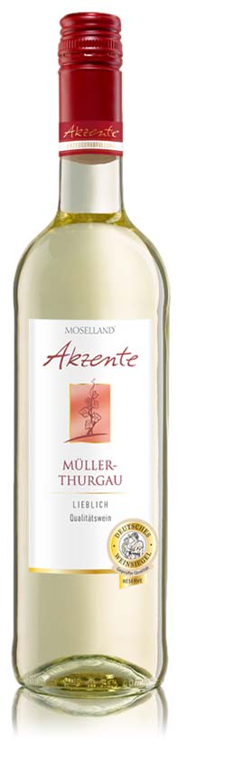 Moselland Akzente Müller-Thurgau, lieblich, 2022, 0,75l