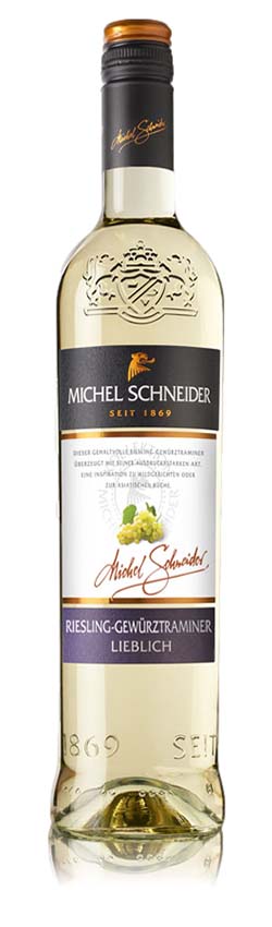 Michel Schneider Riesling Gewürztraminer QbA, lieblich, 2023, 0,75l