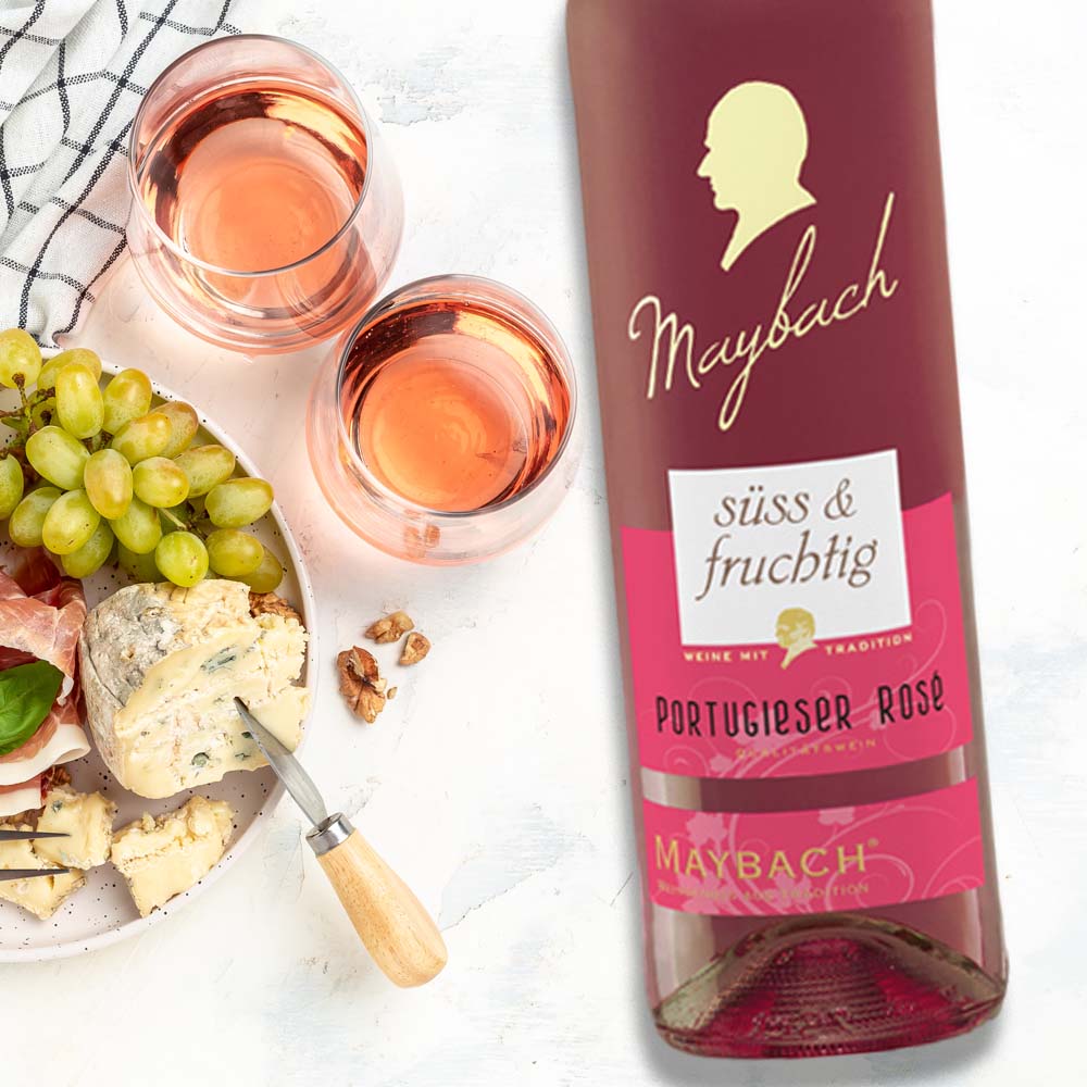 Maybach Rosé Probierpaket (6 x 0,75l) + VINOX Winecards