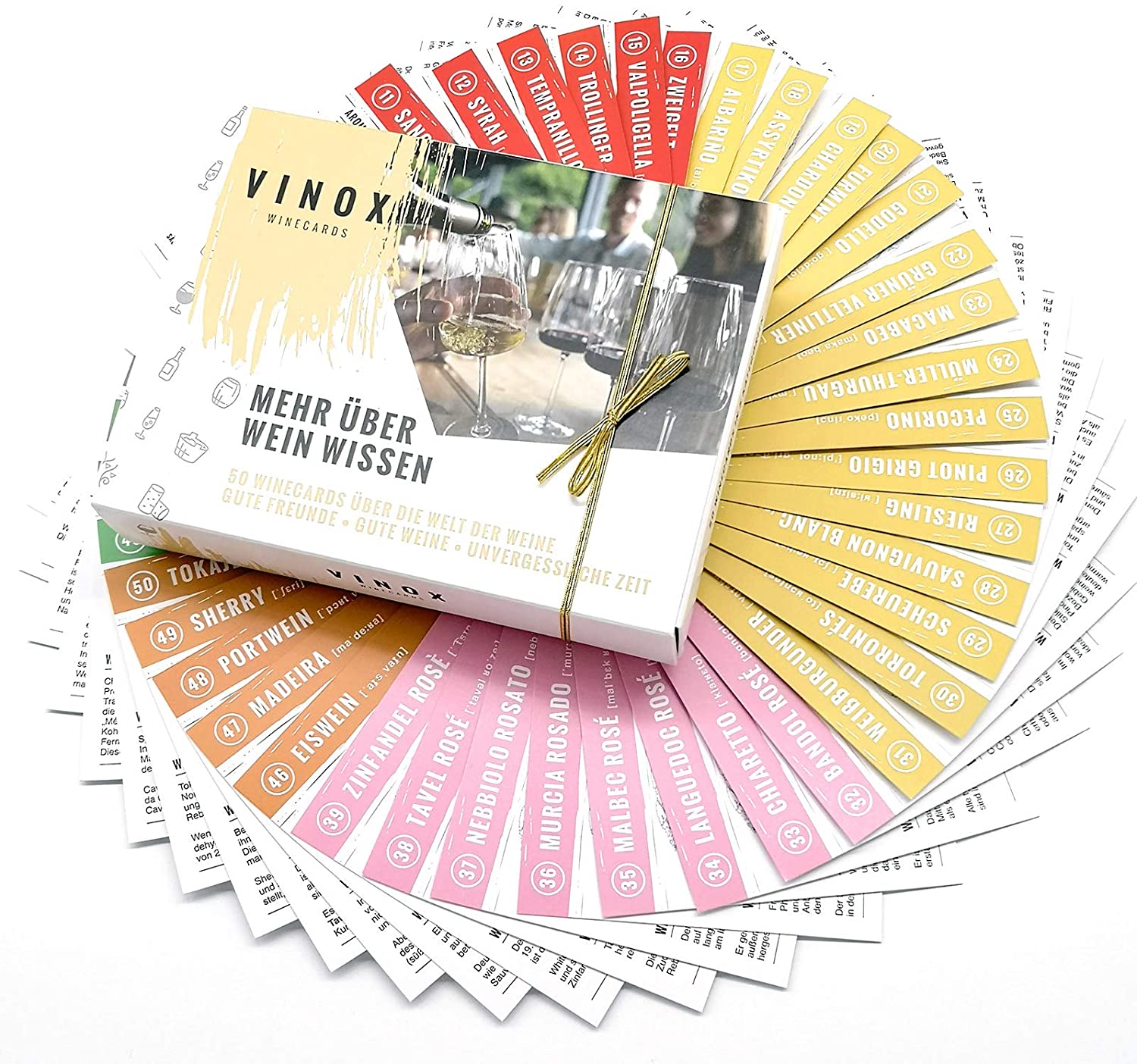 VINOX – 50 Winecards für Weinliebhaber