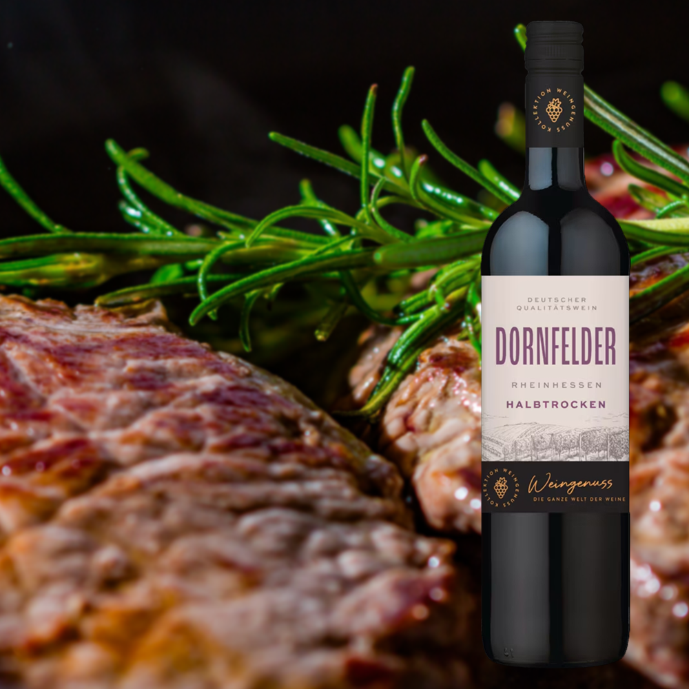 Wein-Genuss Dornfelder QbA, halbtrocken, 2023, 0,75l