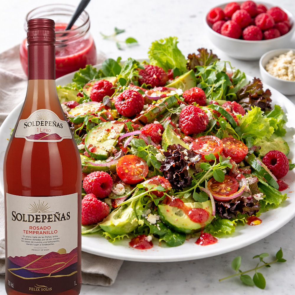 AKTIONSWEIN 5: Soldepeñas Rosado Tempranillo, trocken, sortenreines Weinpaket (6x1,0l)