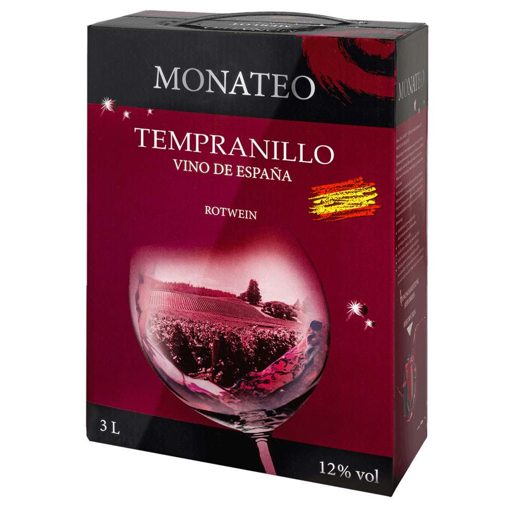 Monateo Tempranillo, trocken, 2022, Bag-in-Box, 3,0l