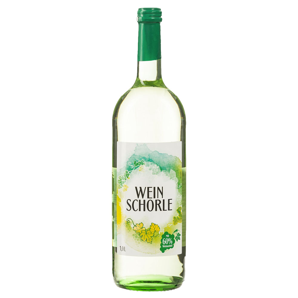 Weinschorle Weiß, weinhaltiges Getränk, 1,0l