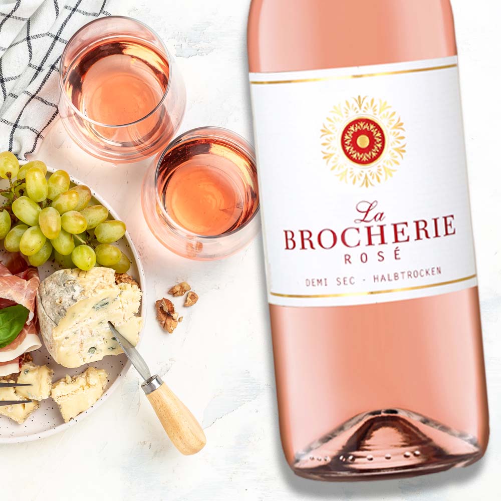 La Brocherie Rosé, halbtrocken, 2022, 1,0l