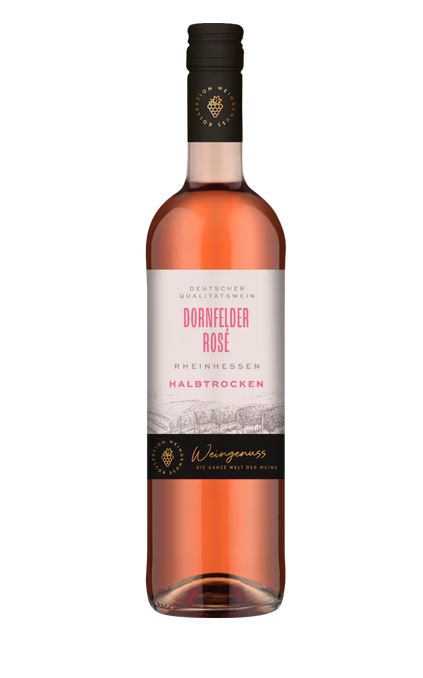 Wein-Genuss Dornfelder Rosé, Rheinhessen, halbtrocken, 2023, 0,75l