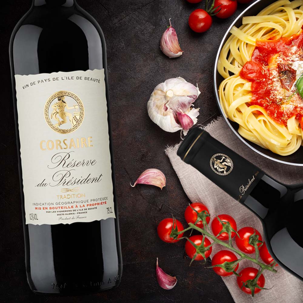 Corsaire Réserve du President Probierpaket (6 x 0,75l) + VINOX Winecards