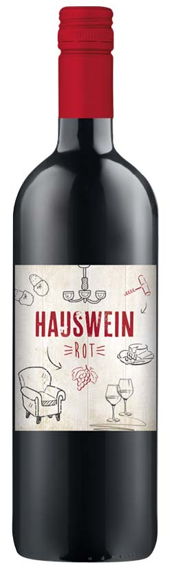 Hauswein Rot, halbtrocken, 1,0l