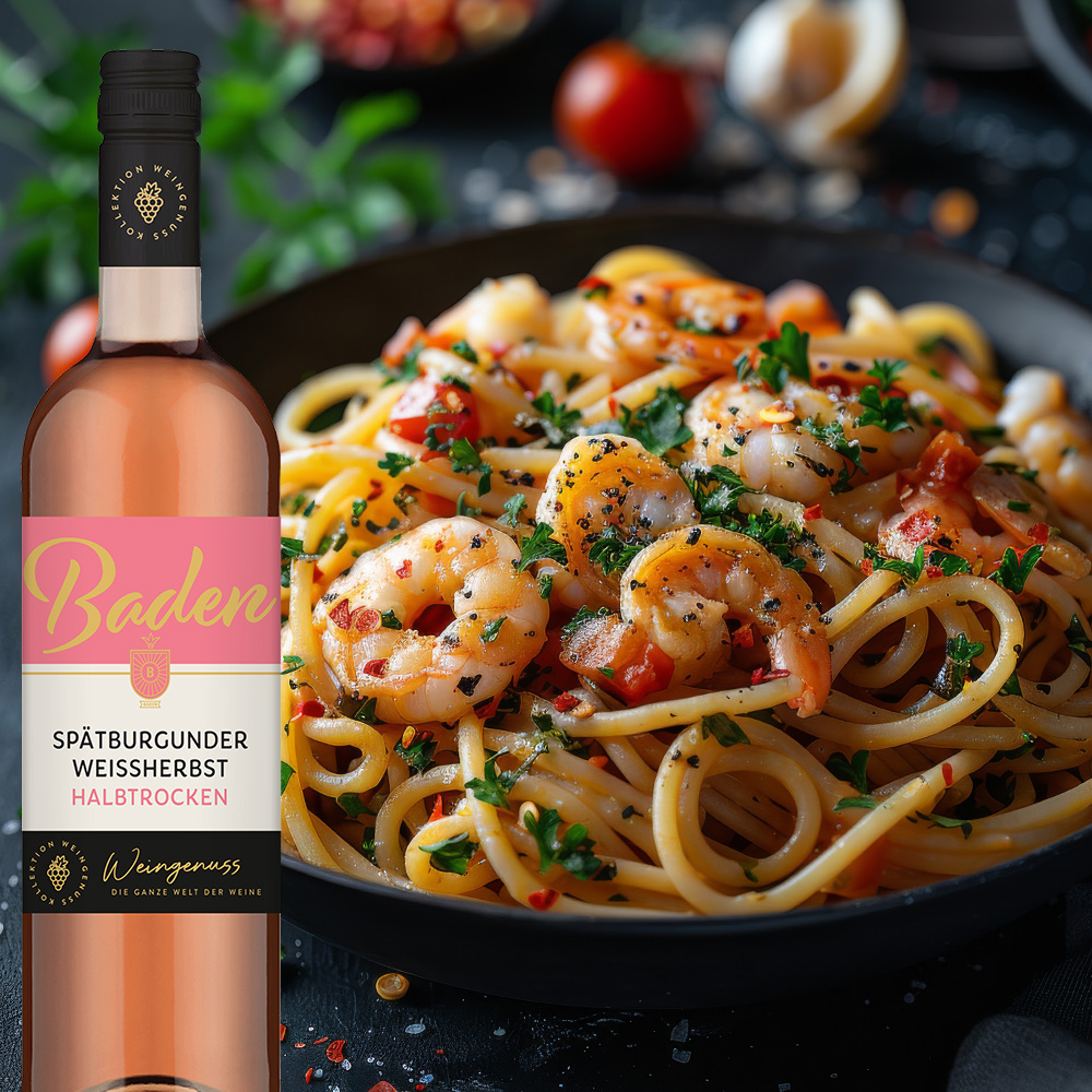 Wein-Genuss Spätburgunder Weißherbst QbA, halbtrocken, 2023, 0,75l