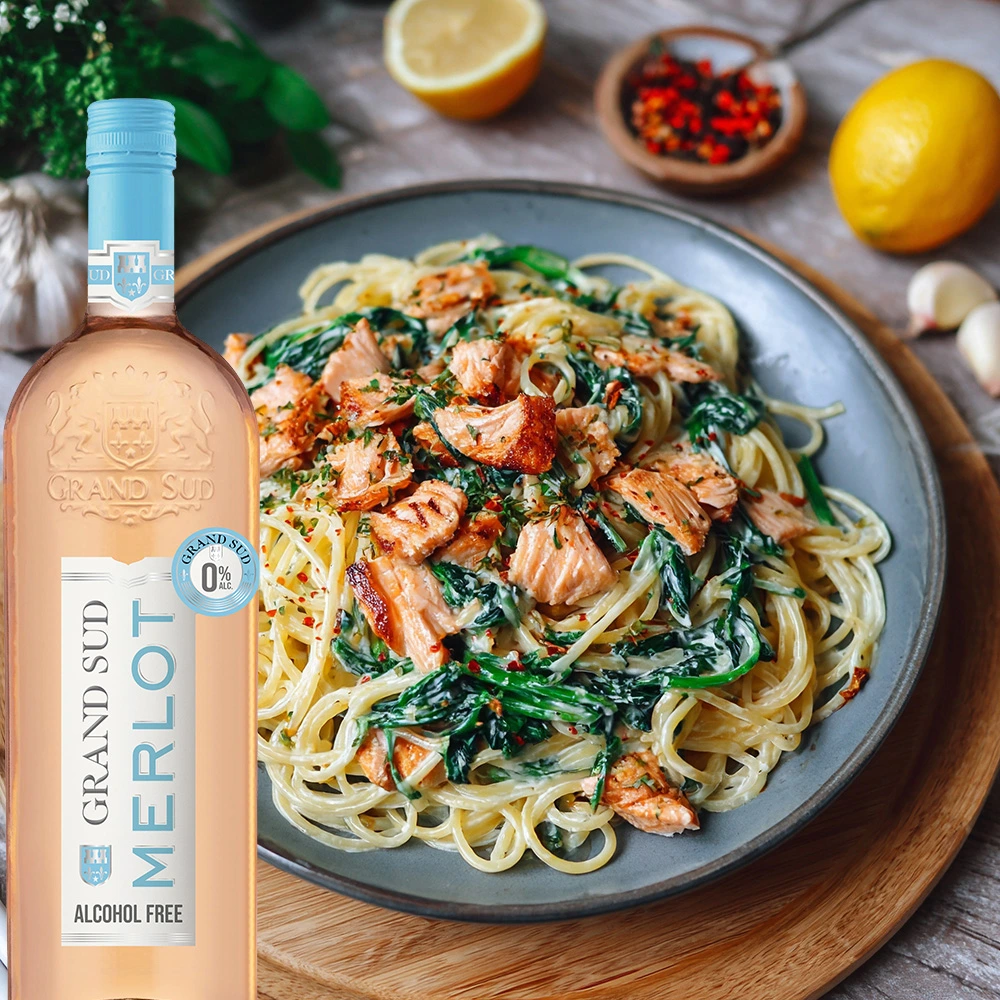 Grand Sud Merlot Rosé 0,0%, alkoholfrei, 1,0l
