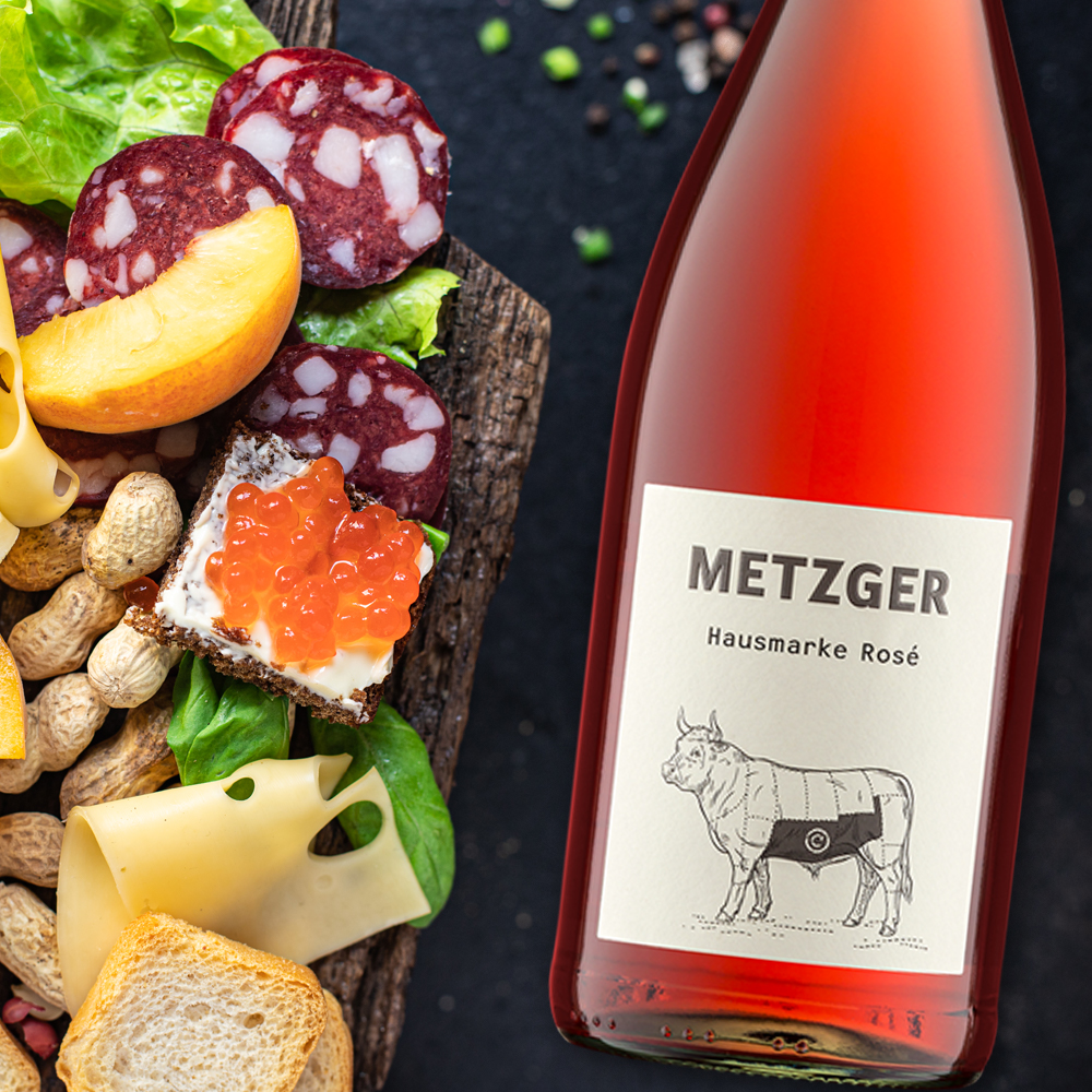 Weingut Metzger Hausmarke Rosé, lieblich, 2022, 1,0l