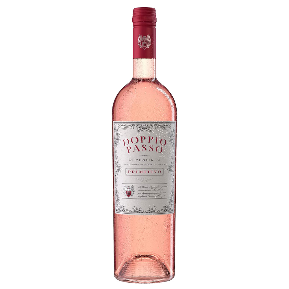 Doppio Passo Primitivo Rosato Puglia, halbtrocken, 2023, 0,75l