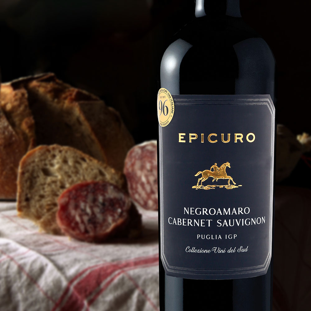 Epicuro Negroamaro Cabernet Sauvignon, halbtrocken, 2022, 0,75l