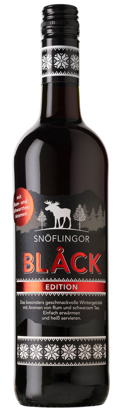 Snöflingor Black Edition, 0,75l