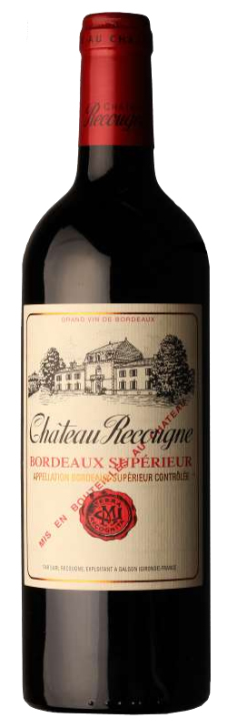 Château Recougne Bordeaux Supérieur AOC, trocken, 2021, 0,75l