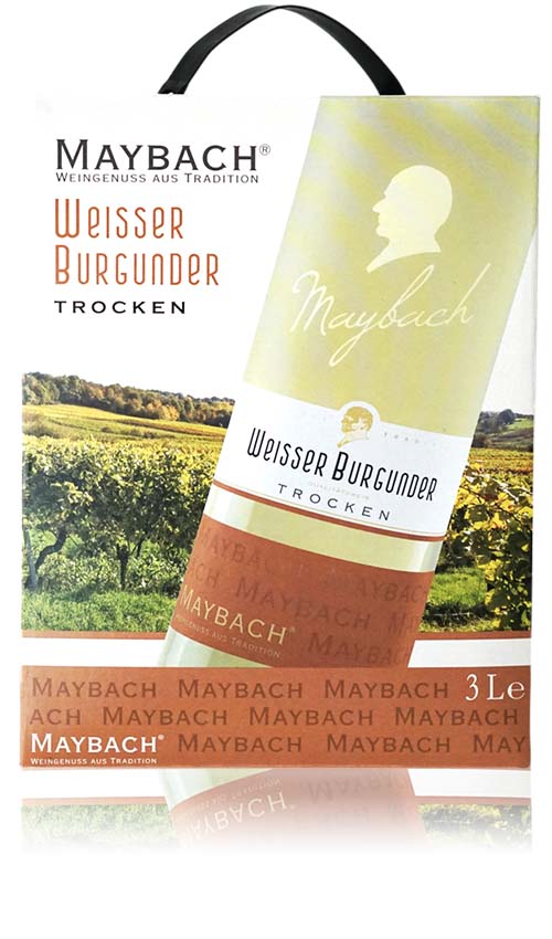 Maybach Weisser Burgunder QbA, trocken, 2022, Bag-in-Box, 3,0l