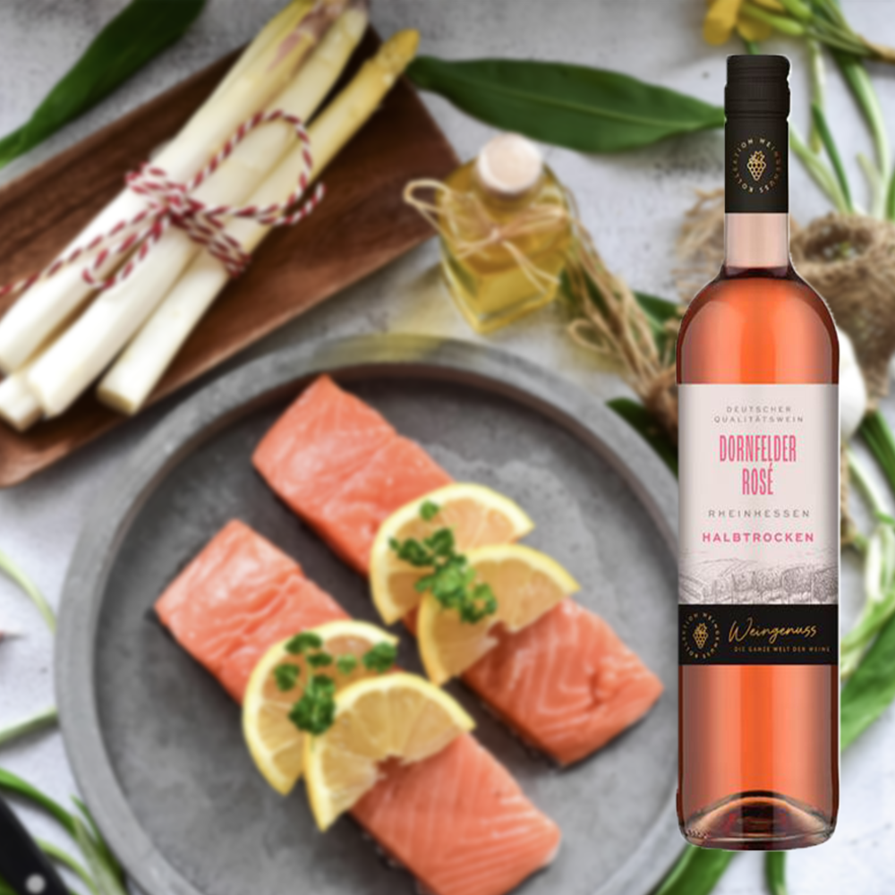 Wein-Genuss Dornfelder Rosé, Rheinhessen, halbtrocken, 2023, 0,75l