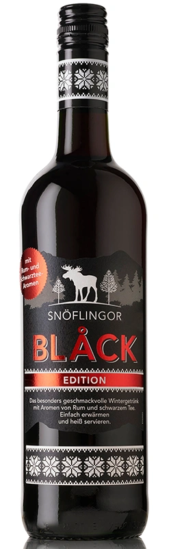 Snöflingor Black Edition, 0,75l