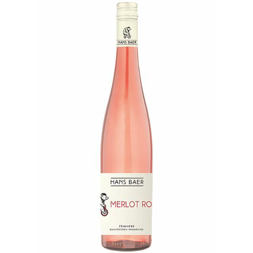 Hans Baer Merlot Rosé QbA, feinherb, 2023, 0,75l