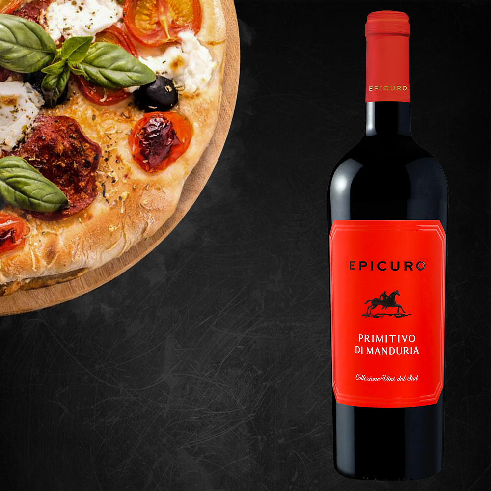 Epicuro Primitivo di Manduria DOP, halbtrocken, 2021, 0,75l