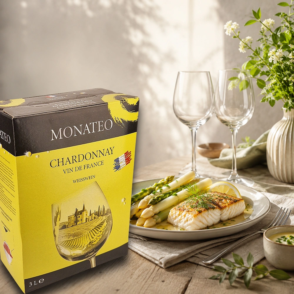 Monateo Chardonnay, trocken, 2025, Bag-in-Box, 3,0l