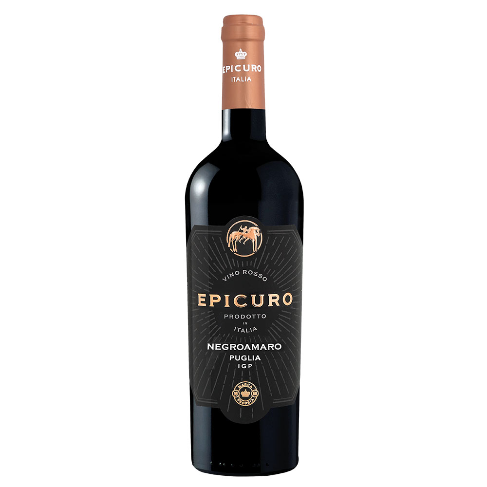 Epicuro Rotwein Probierpaket (6 x 0,75l) + VINOX Winecards