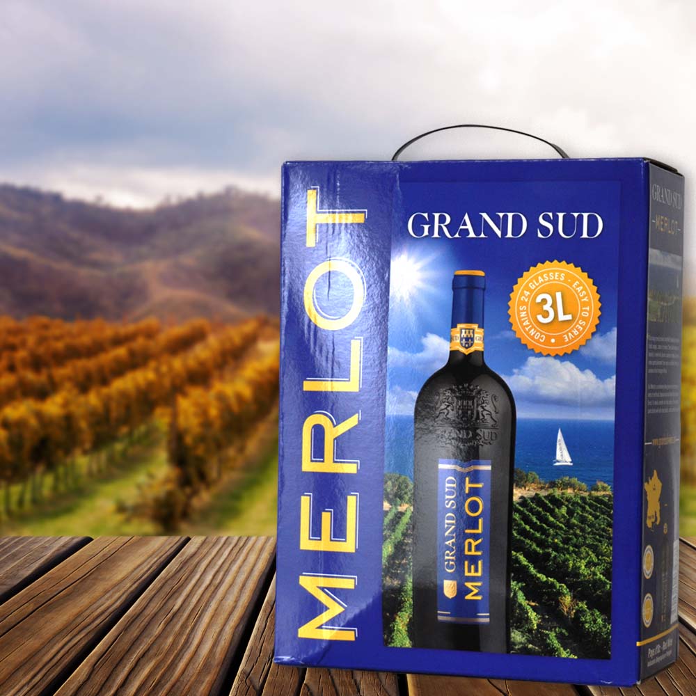 Grand Sud Merlot, trocken, 2024, Bag-in-Box, 3,0l