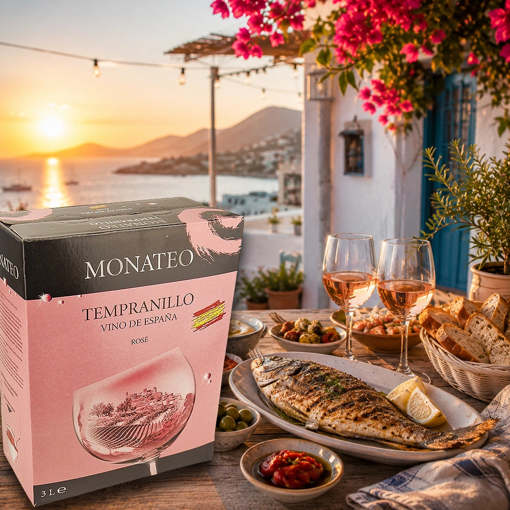 Monateo Tempranillo Rosè, trocken, 2025, Bag-in-Box, 3,0l