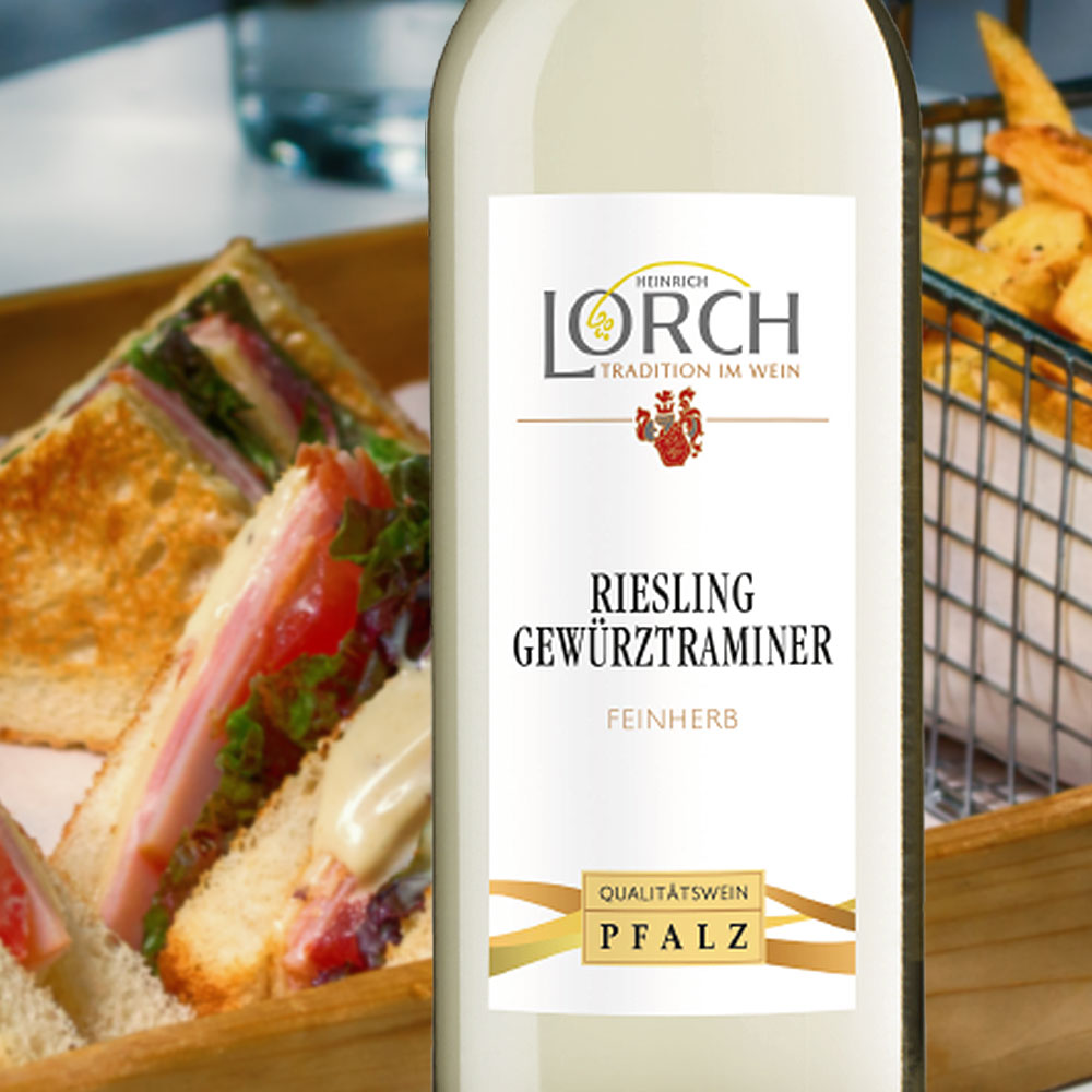 Lorch Riesling-Gewürztraminer QbA, feinherb, 2023, 1,0l