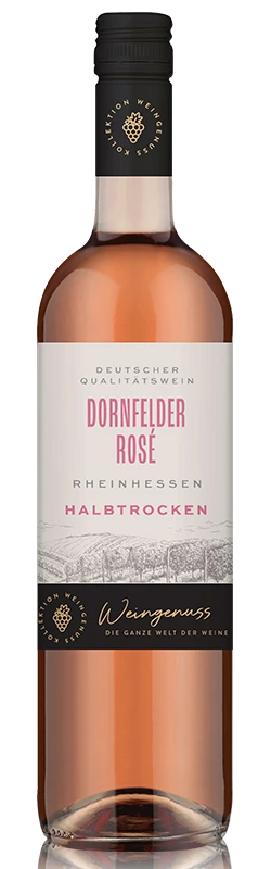 Wein-Genuss Dornfelder Rosé QbA, halbtrocken, 2025, 0,75l