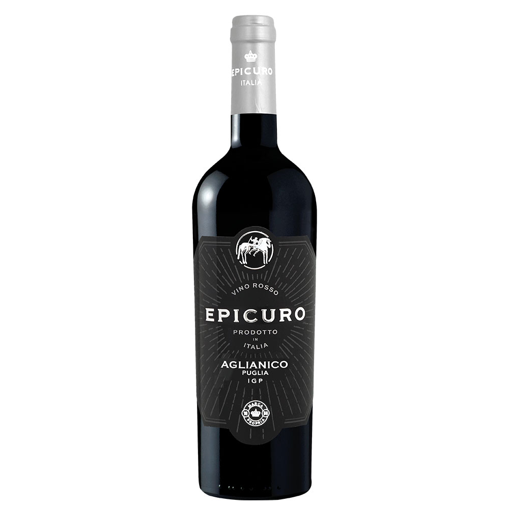 Epicuro Rotwein Probierpaket (6 x 0,75l) + VINOX Winecards