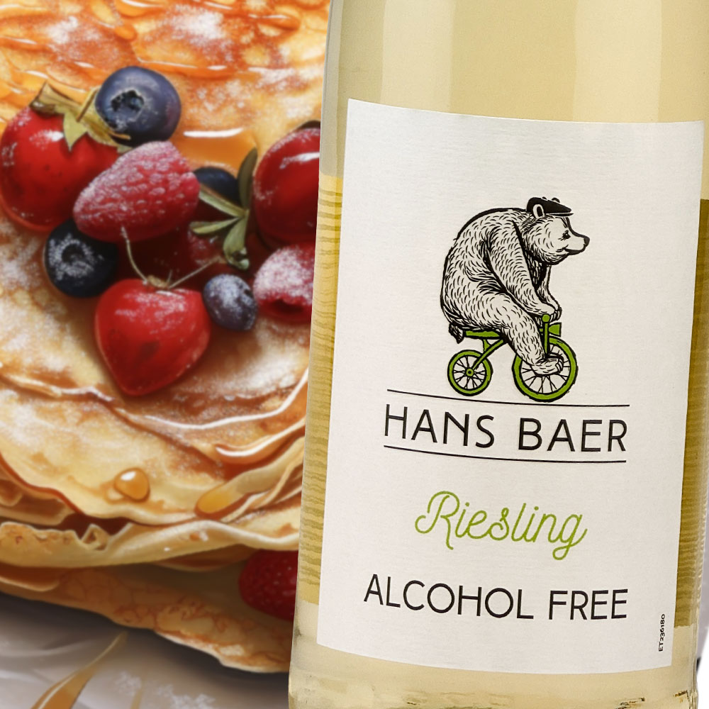 Hans Baer Riesling alkoholfrei, lieblich, 0,75l