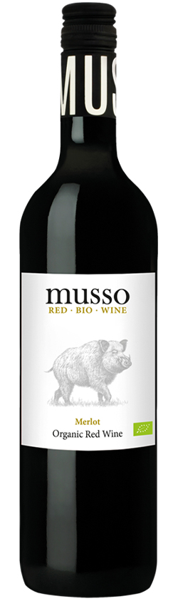 Musso Merlot Bio-Rotwein, trocken, 2022, 0,75l