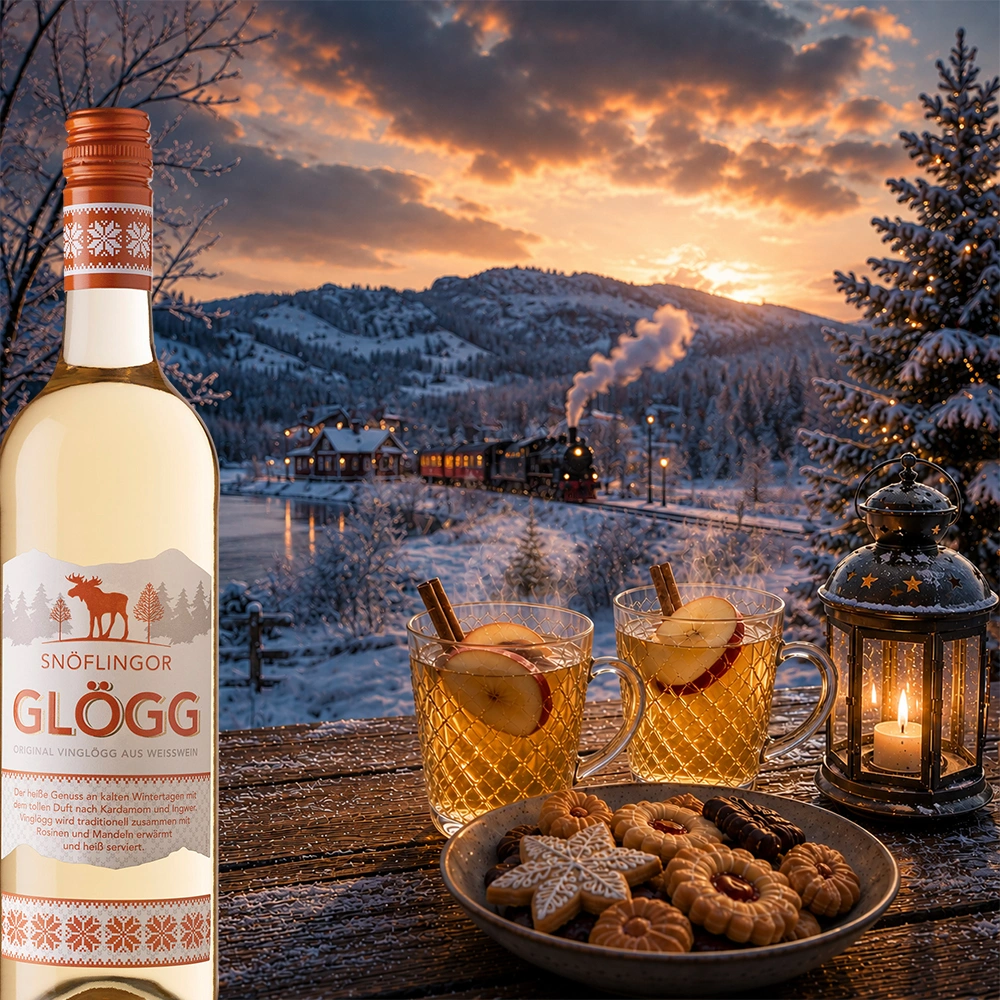 Snöflingor Glögg Vinglögg Weiß, 0,75l