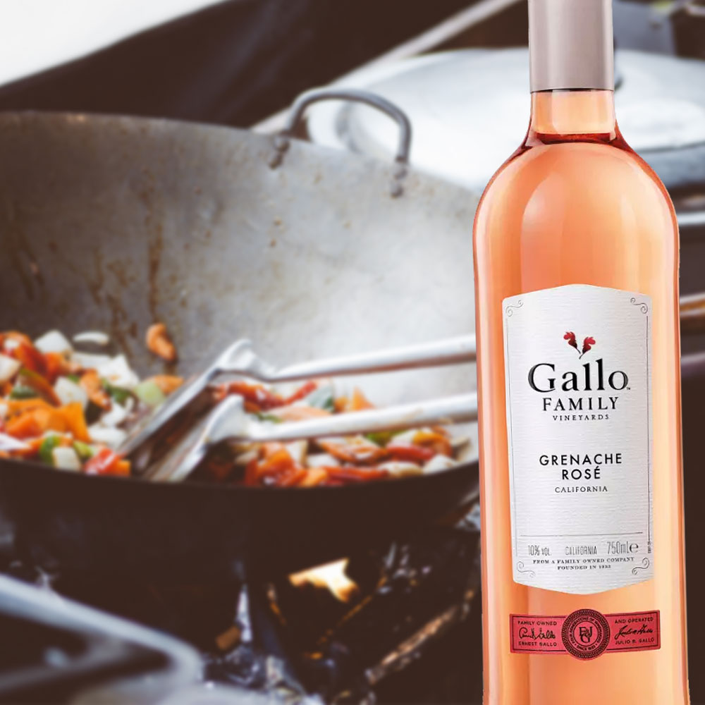 Gallo Rosé Probierpaket, lieblich (6 x 0,75l) + VINOX Winecards