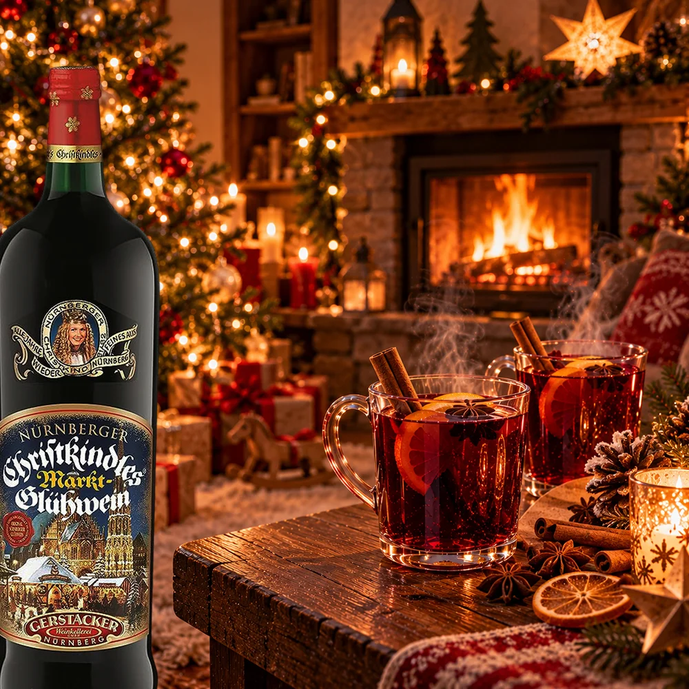 Gerstacker Nürnberger Christkindles Markt-Glühwein Rot, 1,0l