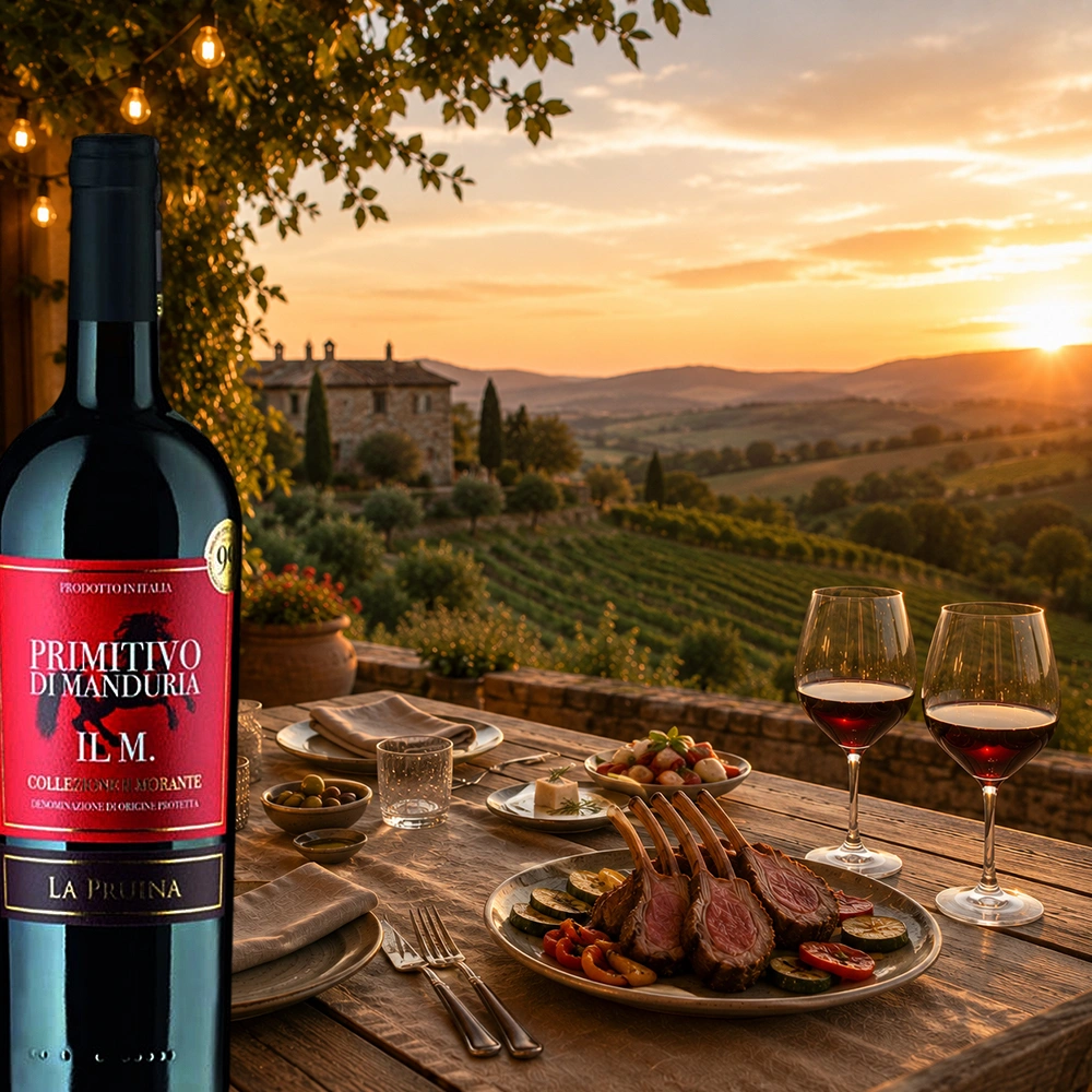 La Pruina Primitivo di Manduria DOP, trocken, 2024, 0,75l