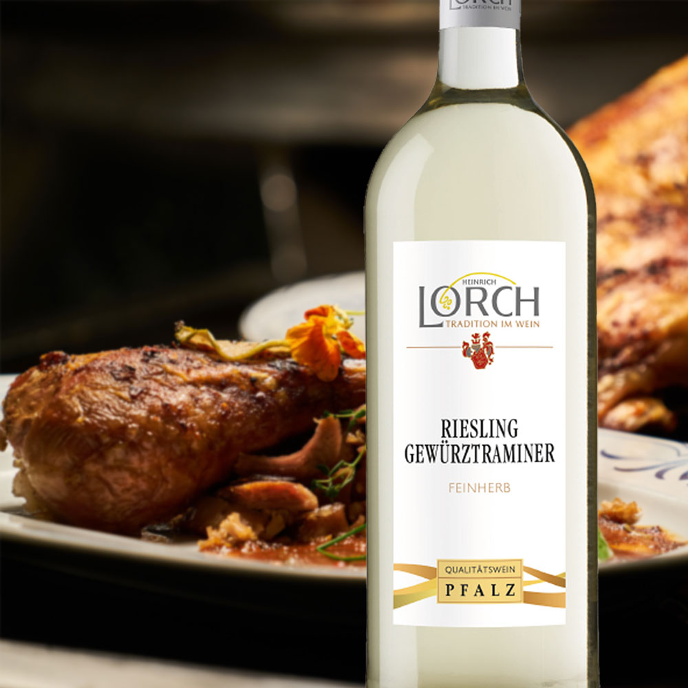 Lorch Riesling-Gewürztraminer QbA, feinherb, 2023, 1,0l