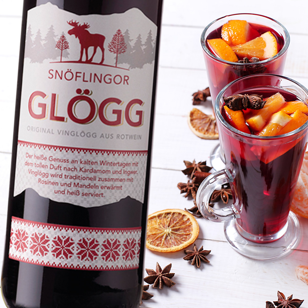 Snöflingor Glögg Vinglögg rot, 0,75l